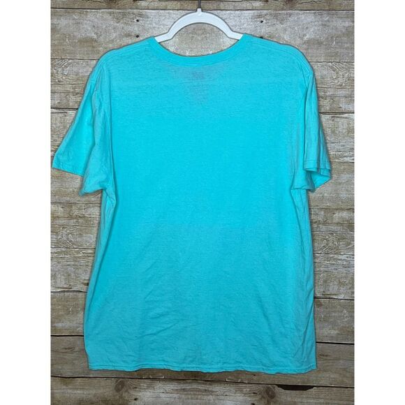 MTV PASTEL BRIGHT 90S Y2K COBIN FOO FIGHTERS RAP HIP HOP GRAPHIC TEE SIZE LARGE - Picture 2 of 3